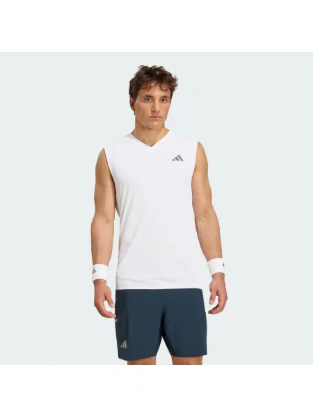 Tričko TENNIS CLIMACOOL bez rukávů bílé