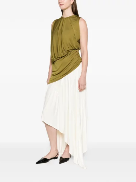 Decora top Abadia drapat verde