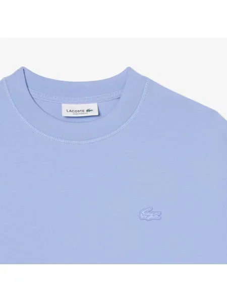 Lacoste Bluza Z Okrągłym Dekoltem Oversize niebieska