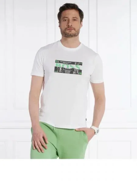 BOSS ORANGE Tricou Te_BossTicket alb