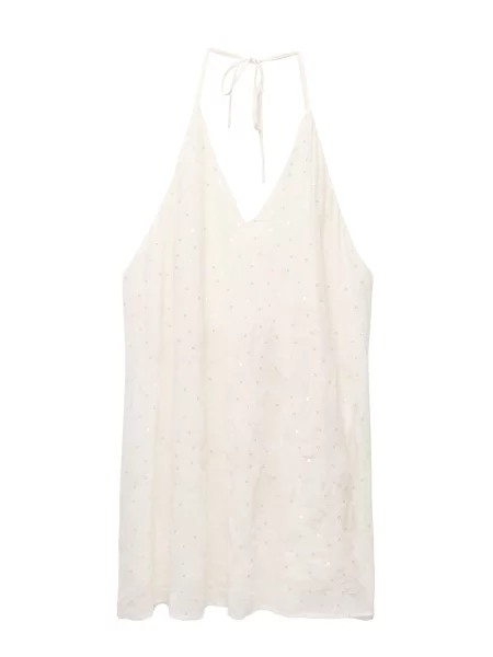 Pull&Bear Rochie de cocktail ecru