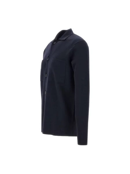 Sweter Filippo De Laurentiis wełniany niebieski