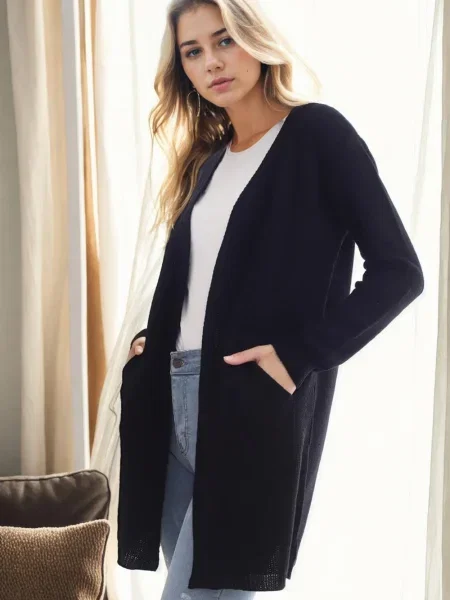 Cardigan Dewberry negru