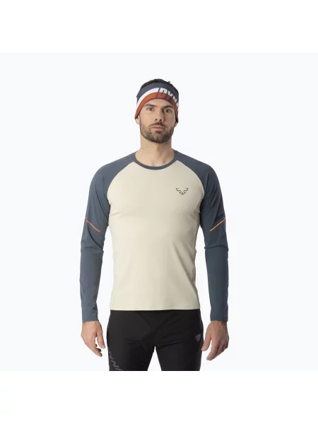 Běžecké tričko Longsleeve DYNAFIT Alpine Pro cinder bílé
