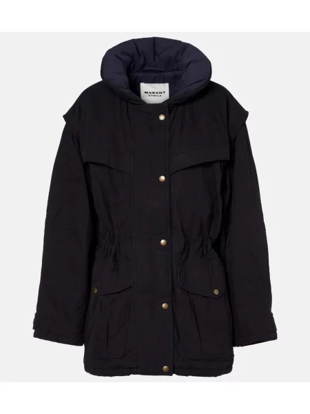 Geacă Marant Etoile cu glugă negru
