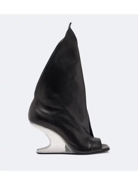 Botine Rick Owens din piele negru