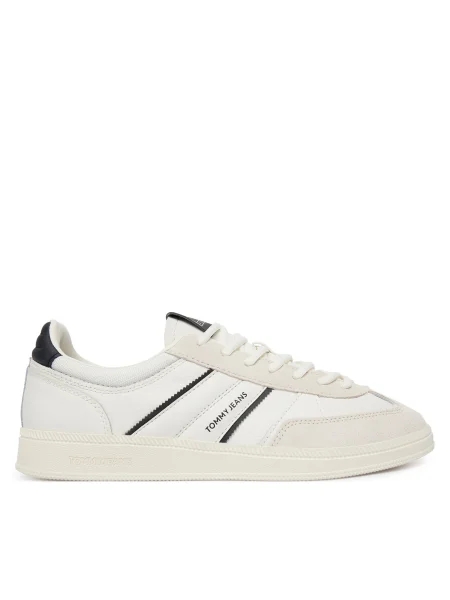Tommy Jeans sneakers din piele THE GREENWICH EDGE MIX alb