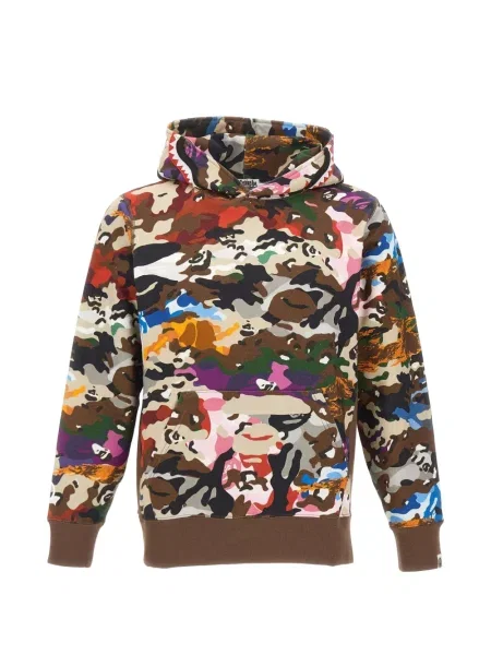Hanorac cu glugă A Bathing Ape® cu imagine cu model camuflaj maro
