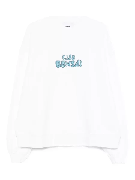 Mikina Bonsai s kulatým výstřihem bílá