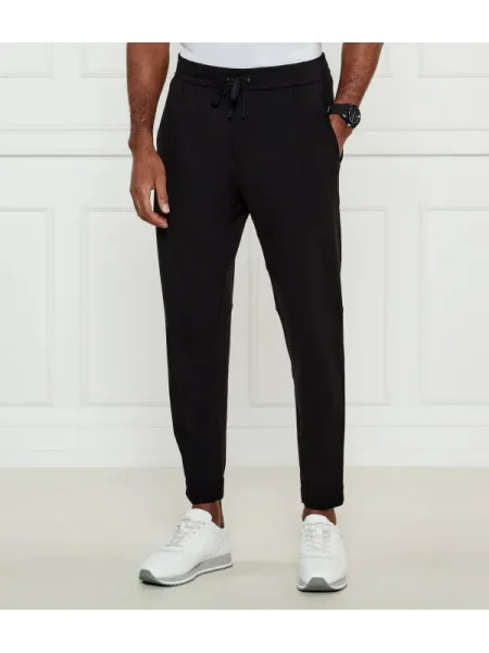 BOSS GREEN Pantaloni de trening T_Flex-J | Tapered fit negru