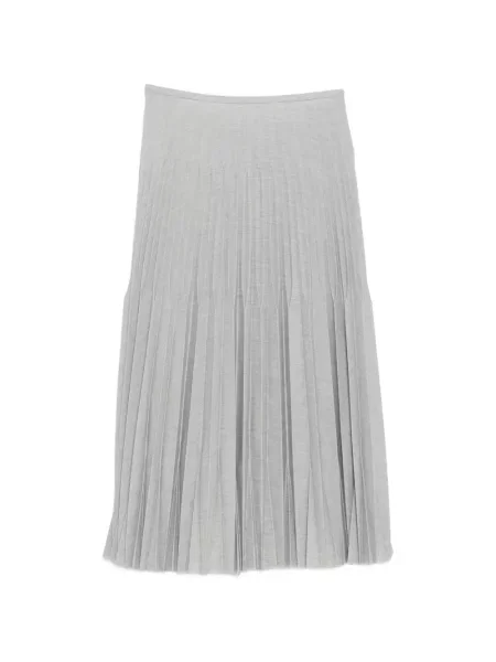 Fusta plisata Jnby plisată până la genunchi gri