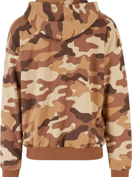 Ecko Unlimited Sweater majica Ecko bež crna / bijela smeđa