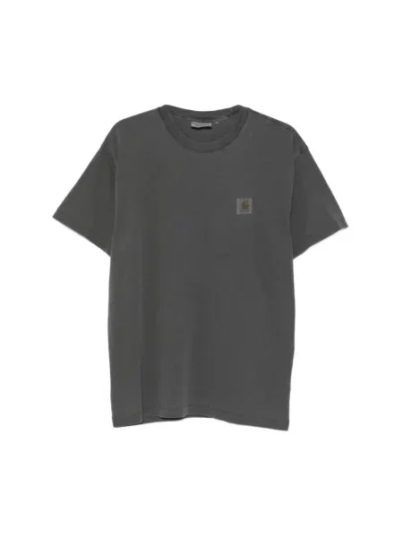 Koszulka Carhartt Wip z krótkim rękawem z logo czarna