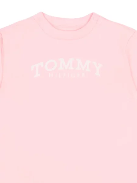 Koszulka dziecięca Tommy Hilfiger różowa