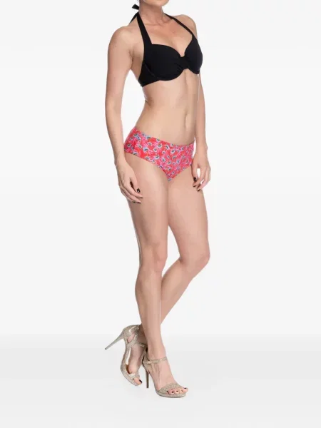 Top Banana Moon cu gât halter negru