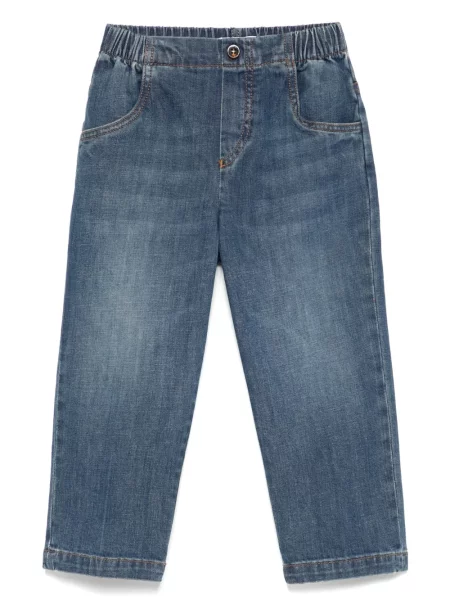 Jeansy straight leg dziecięce Michael Coal niebieskie