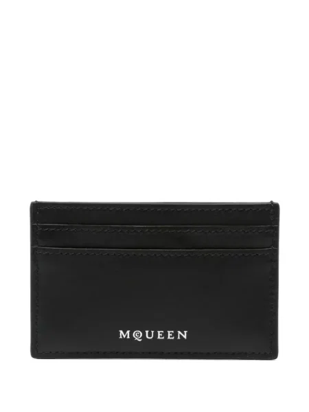 Portofel Alexander Mcqueen din piele negru
