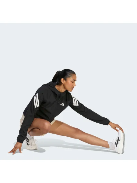 ADIDAS PERFORMANCE Geacă sport / alb negru