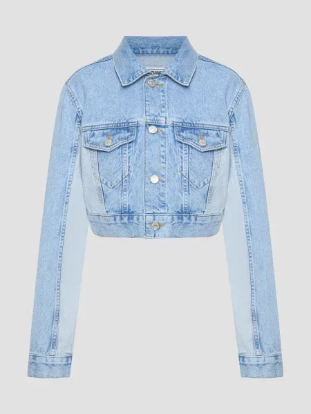 Джинсова куртка Moschino блакитний