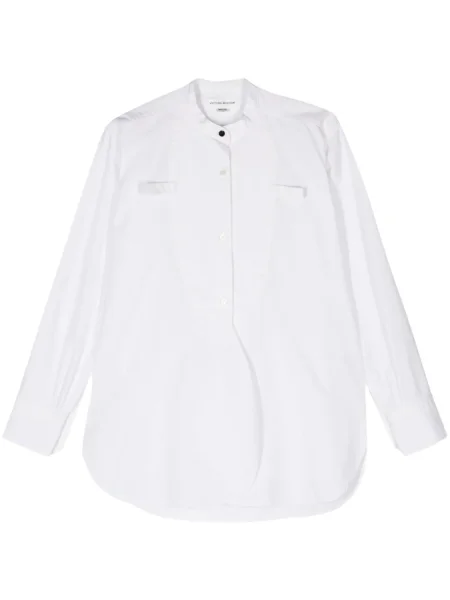 Cămașă Victoria Beckham din țesătură twill alb