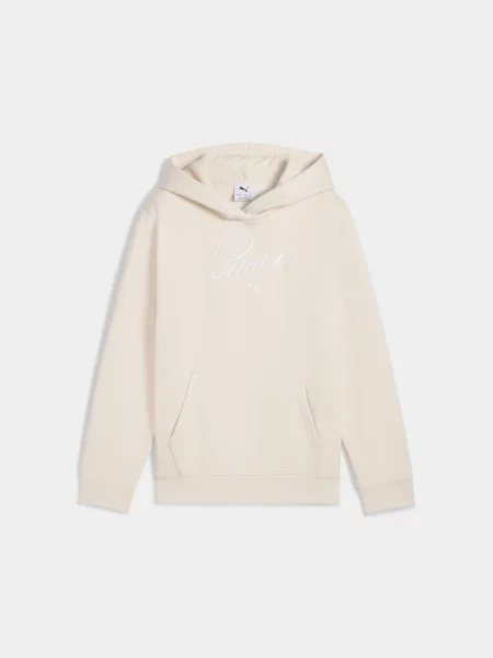 Дитяче Худі PUMA Ess Script Hoodie комбінований верх білий