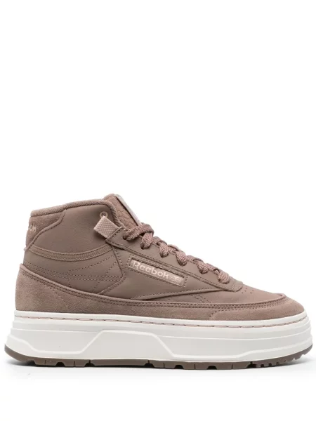 Sneakerși Reebok cu platformă maro
