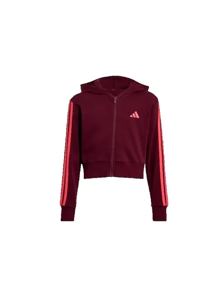 Bluza Adidas Sport Jg 3S Ft Fz Cro Dzieci czerwona