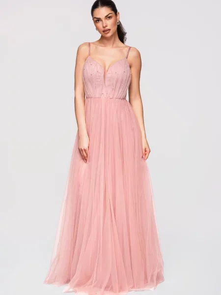 Rochie de seară Edoti roz