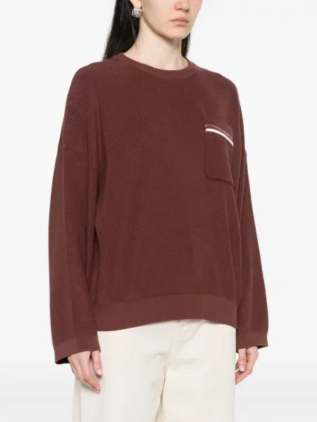 Pulover Brunello Cucinelli maro