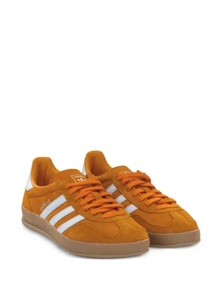 Tenisice Adidas Gazelle s vezicama od brušene kože narančasta
