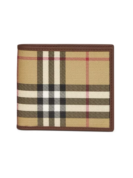 Portfel Burberry płócienny beżowy