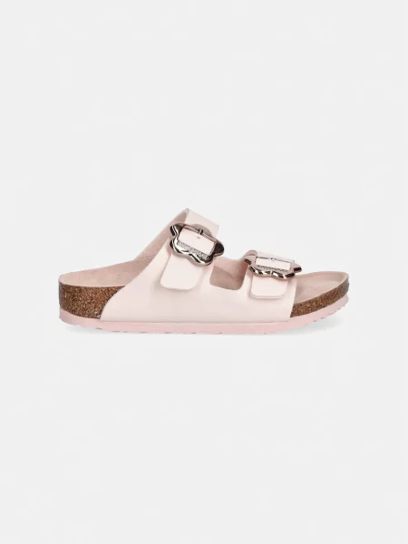 Sandali Birkenstock s cvetličnim vzorcem z zaponko bež