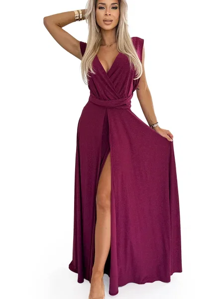 Rochie maxi Numoco eleganta lungă roșu