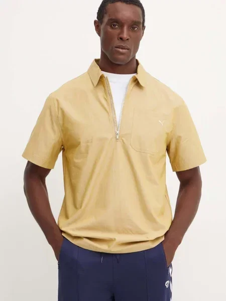 Polo tričko Puma MMQ béžová