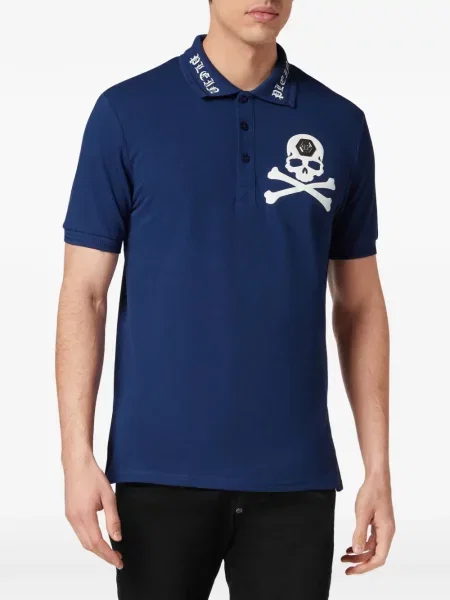 Polo Philipp Plein με κέντημα μπλε
