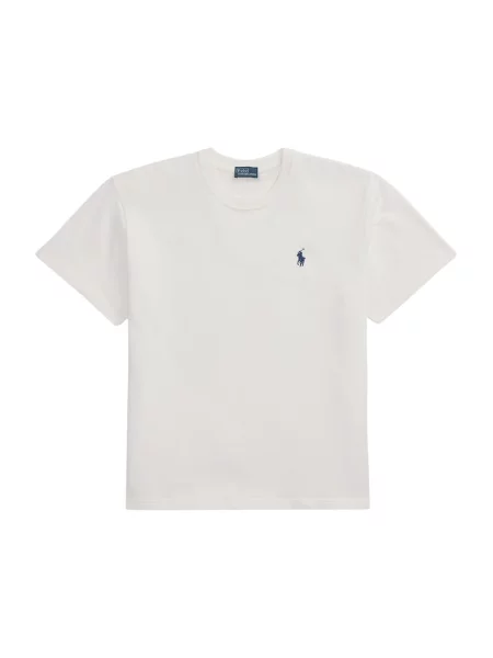 Polo Ralph Lauren Koszulki Kobieta L luźna koszulka z haftowanym kucykiem biały