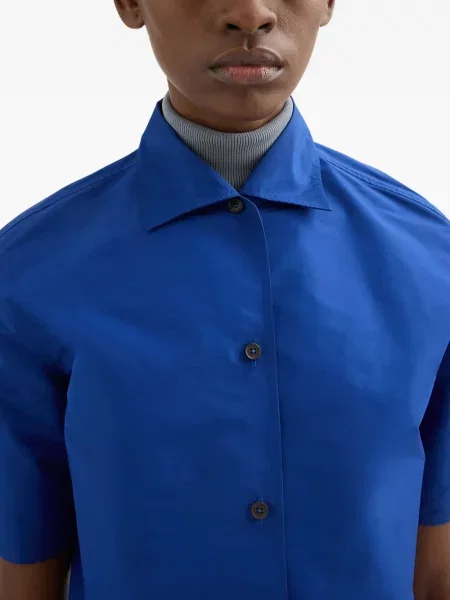 Fular Jil Sander cu nervuri gri