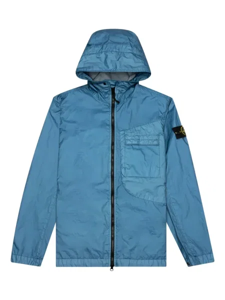 Яке Stone Island с качулка камъни синьо
