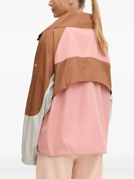Geacă Adidas By Stella Mccartney de jumătate de fermoar roz