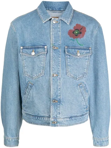 Geacă Kenzo cu model floral cu imagine albastru