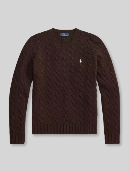 Sweter o kroju regular fit z wyhaftowanym logo Polo Ralph Lauren czarny