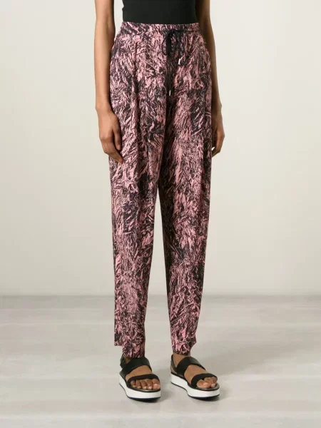 Pantaloni Mcq Swallow cu imagine negru