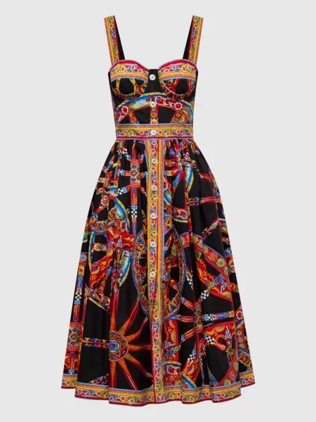 Платье Dolce&gabbana с принтом черное