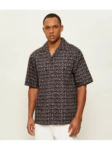 HUGO Ing Espino Oversize fekete