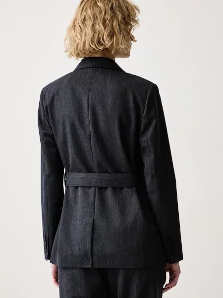 Calvin Klein blézer női gyapjúval szürke