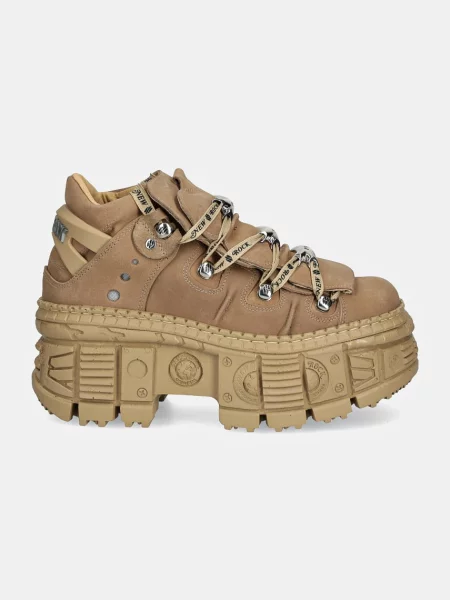 New Rock sneakersy nubukowe SOFTY SAFARI TANK CASCO CUERDA beżowy