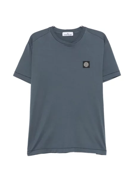 Tricou Stone Island cu strasuri albastru