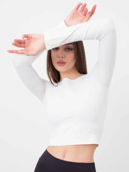Топ Giulia из микрофибры белый