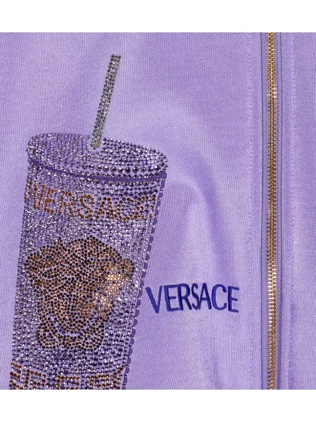 Μπουφάν Versace μωβ