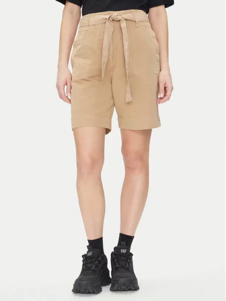 Napapijri Шорти з тканини N Nice W бежевий